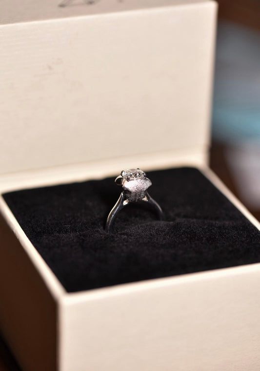 925 Silver Whiskered Elegance Imprint Ring (w/o diamond)