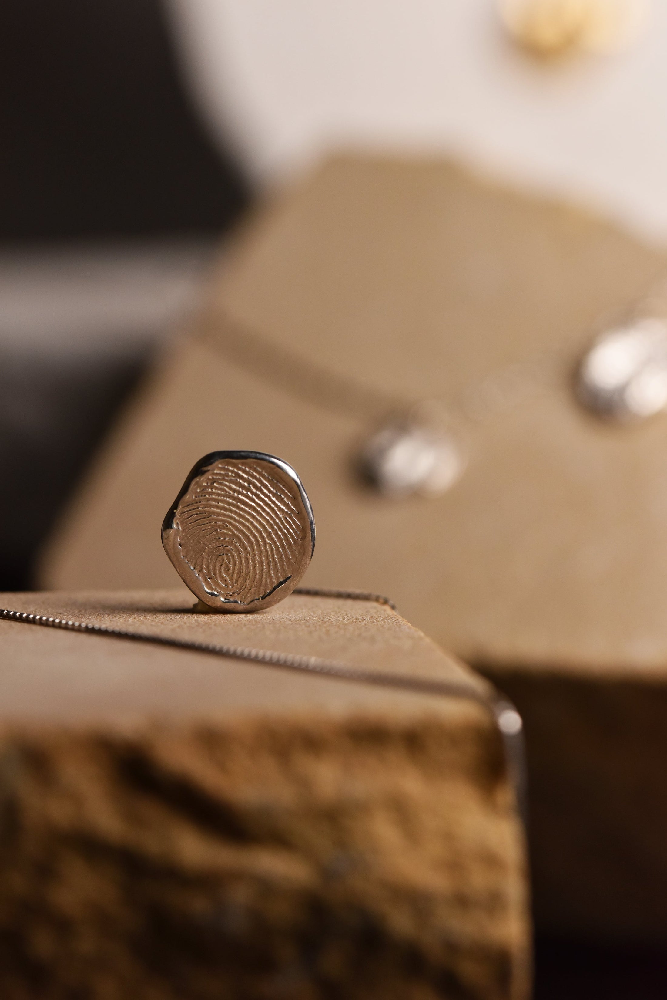 【Human Fingerprint】Single-side - Imprint Pendant