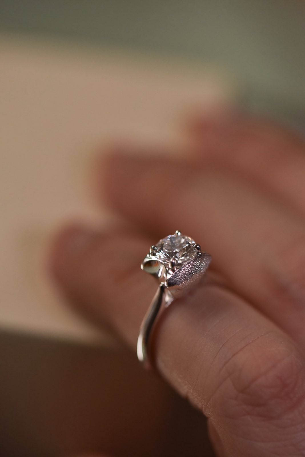 925純銀紋印求婚戒指（不含鑽石）